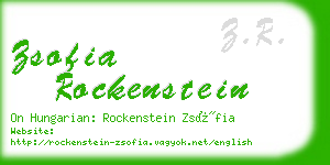 zsofia rockenstein business card